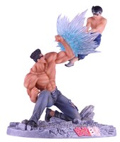 「『幽助vs戸愚呂』激闘フィギュア」側面。(C)Yoshihiro Togashi 1990年-1994年　(C)ぴえろ／集英社