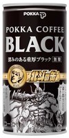 「ポッカコーヒーブラック 北斗の缶」。(C)武論尊・原哲夫/NSP　1983　版権許諾証GA-200