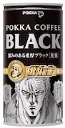「ポッカコーヒーブラック 北斗の缶」。(C)武論尊・原哲夫/NSP 1983 版権許諾証GA-200