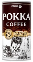 「ポッカコーヒーオリジナル 北斗の缶」。(C)武論尊・原哲夫/NSP　1983　版権許諾証GA-200