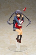 あずにゃんこと中野梓1/8フィギュア。トレードマークのツインテールがなびく。（C）かきふらい・芳文社／桜高軽音部