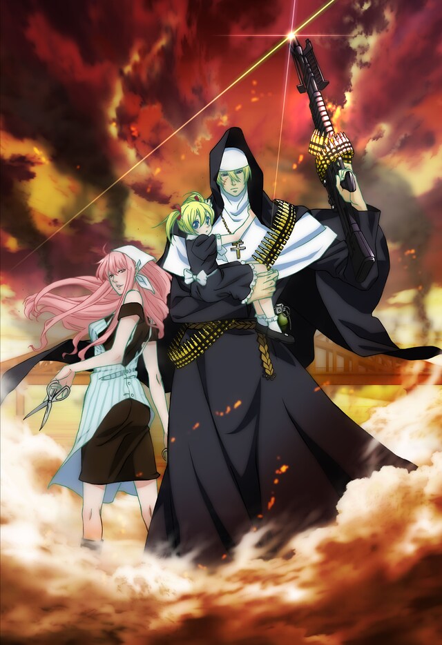 シスター・マリア・ステラが登場。アニメ「荒川アンダー ザ ブリッジ」キービジュアル第3弾。(c)中村光／スクウェア・エニックス・荒川ＵＢ製作委員会