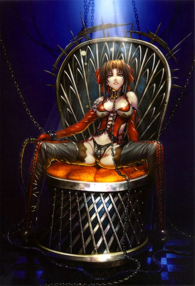 月刊サンデーGX3月号に付録されているクリアファイル。世に言う“どセクシー”ないでたちだ。