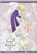 月刊flowers4月号から3号連続展開される、萩尾望都描き下ろしクリアファイルのひとつ。