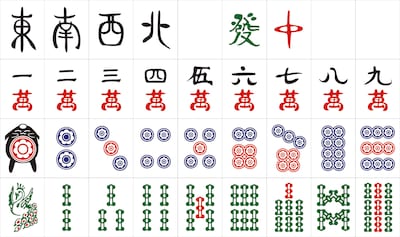 ヤングマガジン12号（講談社）にてプレゼントされる「XXXHOLiC」モコナの麻雀牌。（※デザインはサンプル）