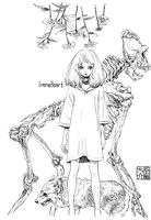 画像は「特典ペーパー用」として五十嵐大介が描き下ろしたイラスト。2月25日から全国の書店、約250店舗で画像のイラストを使用したペーパーなどが配布されるが入手方法は各店で異なる。配布の有無、入手方法など詳細は各店に問い合わせを。