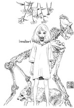 画像は「特典ペーパー用」として五十嵐大介が描き下ろしたイラスト。2月25日から全国の書店、約250店舗で画像のイラストを使用したペーパーなどが配布されるが入手方法は各店で異なる。配布の有無、入手方法など詳細は各店に問い合わせを。