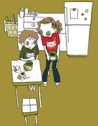 「オノクマ屋」のポストカード。