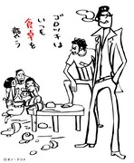 Webマガジン少年タケシでオノ・ナツメが食卓シーンを描く