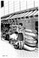 週刊ビッグコミックスピリッツ30周年ミニパズル第2弾「高校球児ザワさん」見本。(C)三島衛里子/小学館