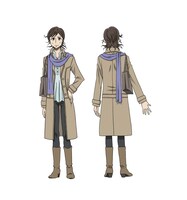 有里のキャラクター設定画、全身。（C）ツジトモ・綱本将也・講談社／NHK・総合ビジョン