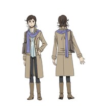 有里のキャラクター設定画、全身。（C）ツジトモ・綱本将也・講談社／NHK・総合ビジョン