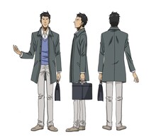 後藤のキャラクター設定画、全身。（C）ツジトモ・綱本将也・講談社／NHK・総合ビジョン