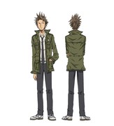 達海のキャラクター設定画、全身。(C)ツジトモ・綱本将也・講談社/NHK・総合ビジョン