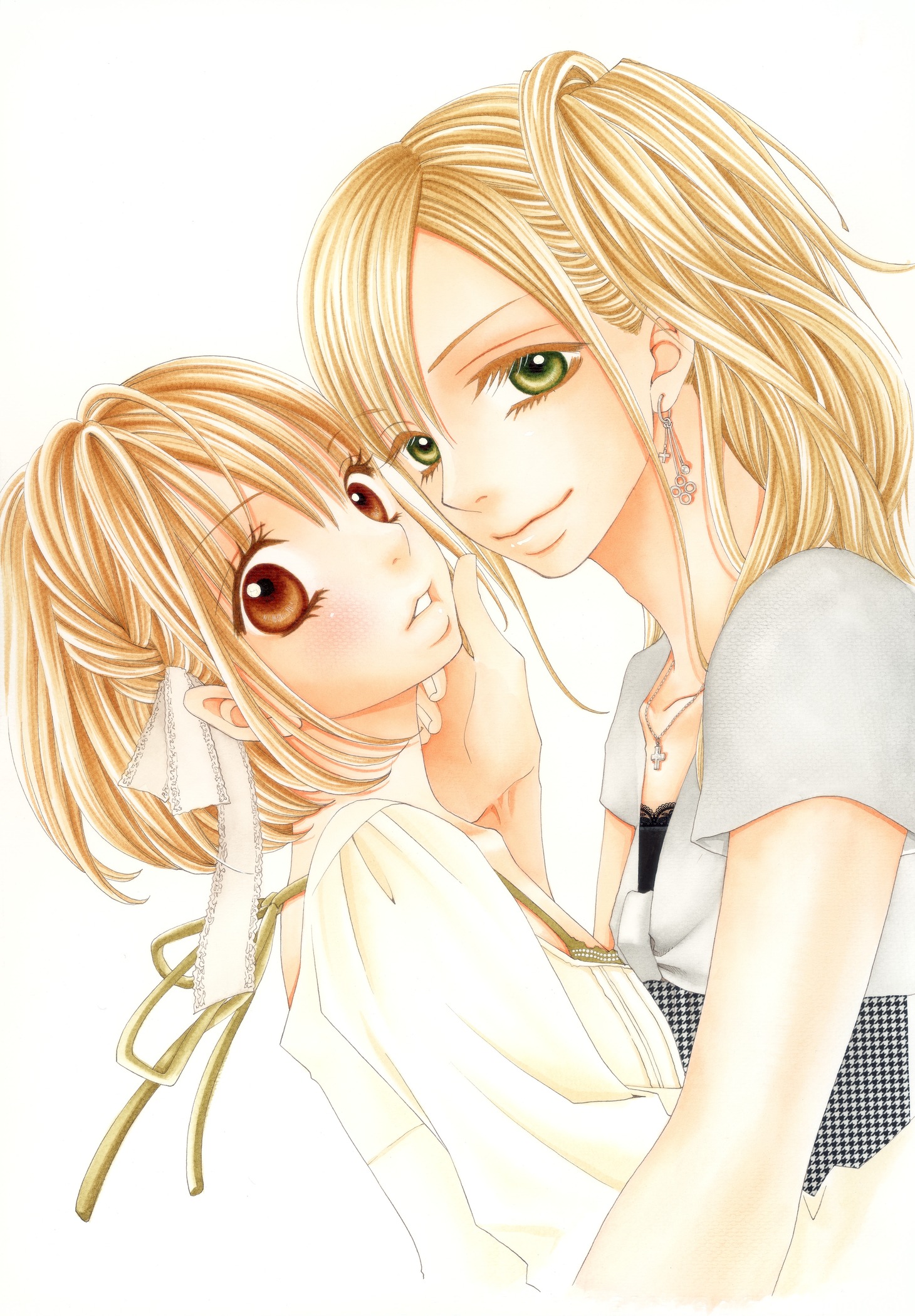 小村あゆみ「うそつきリリィ」より、苑（右）とひなた（左）。(C)小村あゆみ／集英社マーガレット連載中
