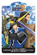 大賀浅木「戦国BASARA3」のクリアブックマーカー。