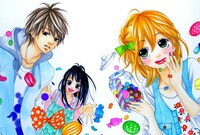 紺野りさによる新連載「片恋ドロップス」扉絵。