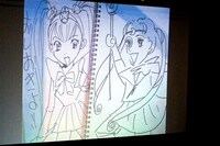 お題「セーラームーン」。左が浦沢画、右が西原画。