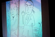 お題「福山雅治演じる坂本龍馬」。左が浦沢画、右が西原画だ。あんちゃん!