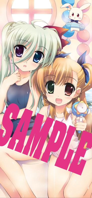 藤真拓哉描き下ろしの「魔法少女リリカルなのはViVidお風呂ポスター」その2。