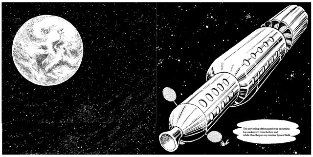 Jeff Mills「The Occurrence」のライナーノーツの一部。手塚治虫「火の鳥 望郷編」より。（c）Tezuka Productions