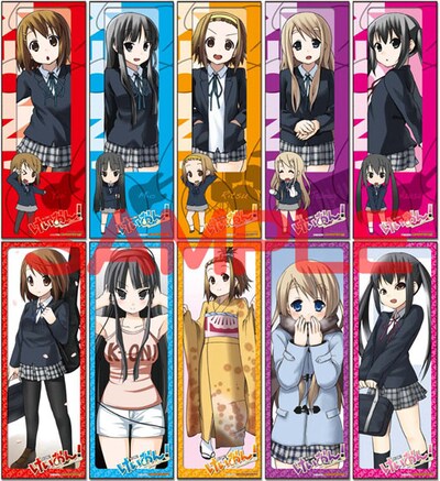 ゲーマーズの「けいおん！フェア」にて貰える、ミニスリムポスター全10種類。