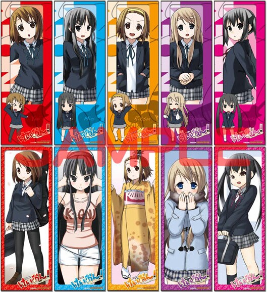 ゲーマーズの「けいおん！フェア」にて貰える、ミニスリムポスター全10種類。