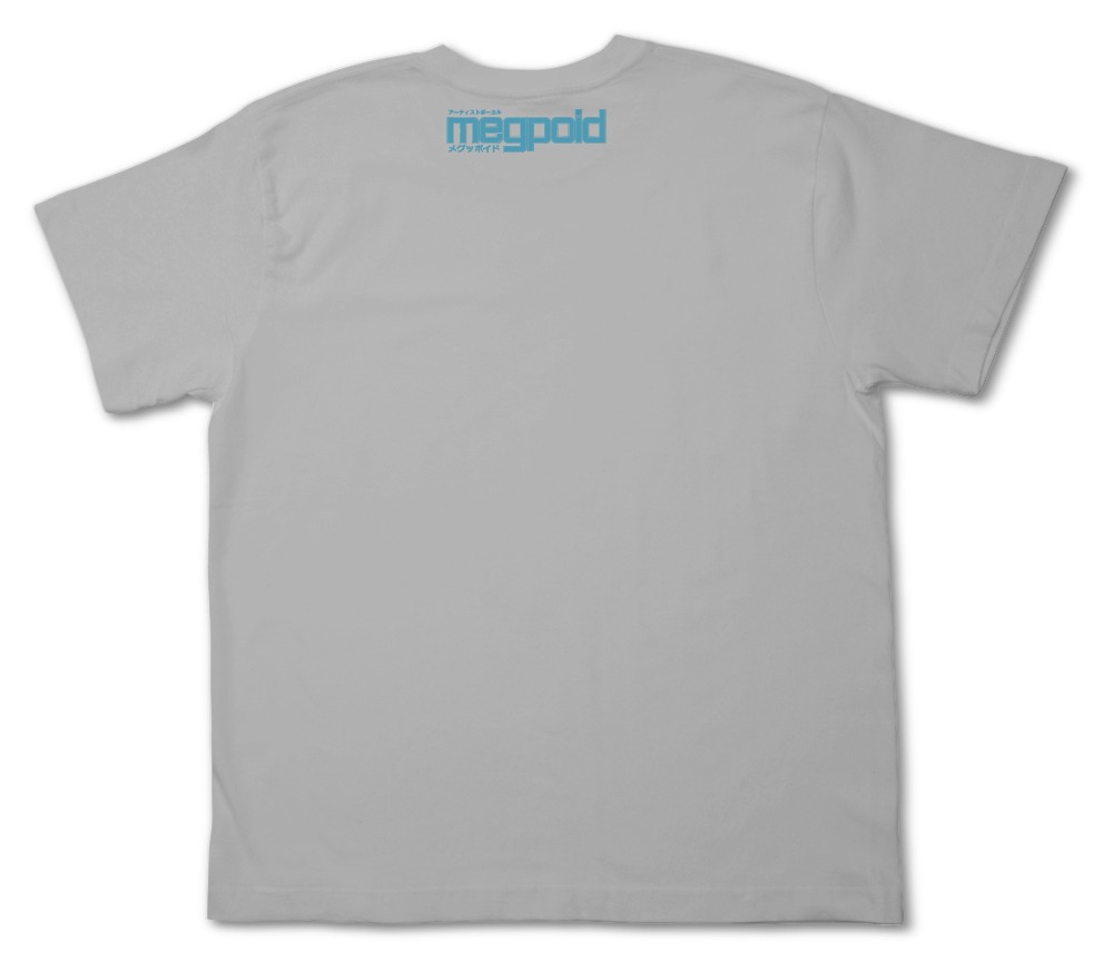 「メグッポイドTシャツ LIGHT GRAY」バック。(C)ゆうきまさみ