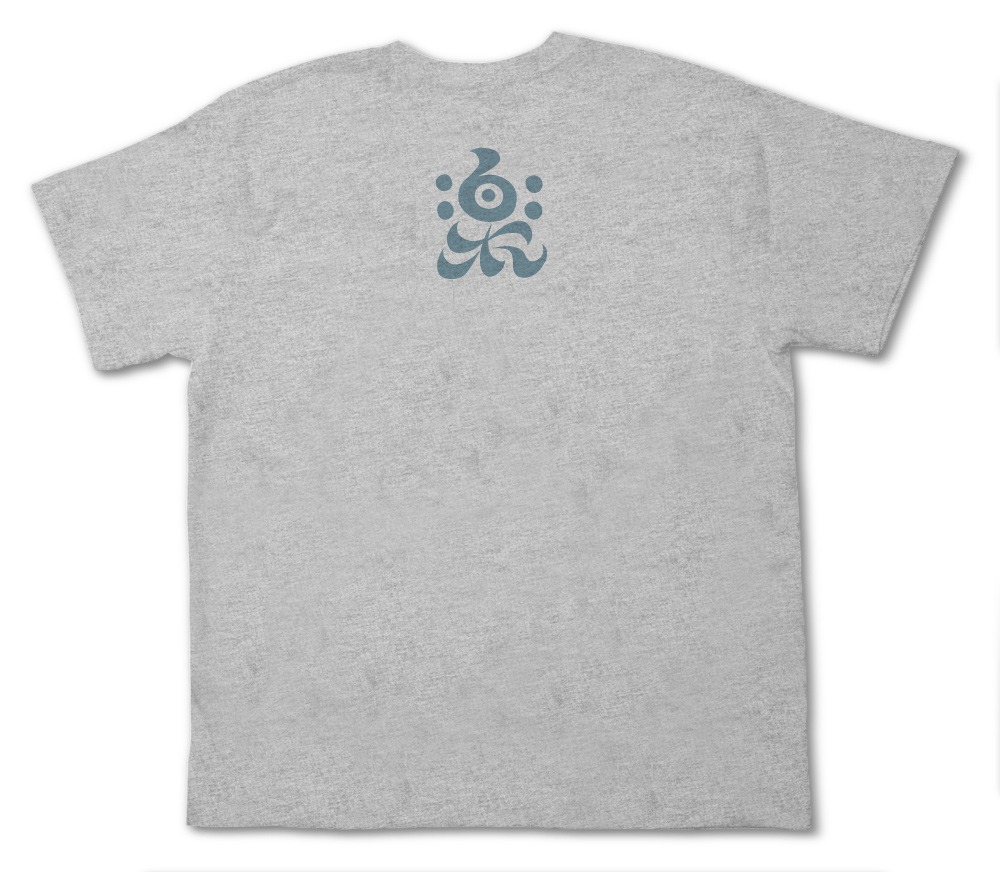 「がくっぽいどTシャツ MIX GRAY」バック。(C)三浦建太郎