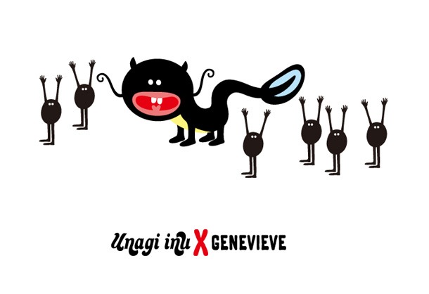 Genevieve Gaucklerのデザインしたウナギイヌ。(C)Fujio Pro / Genevieve Gauckler × Ciaopanic