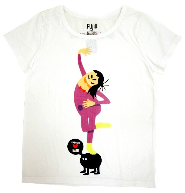 Genevieve GaucklerがデザインしたイヤミTシャツ。(C)Fujio Pro / Genevieve Gauckler × Ciaopanic
