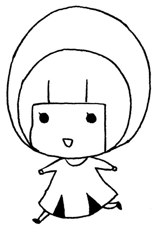 「ひめくりたまちゃん」の主人公・たまちゃん。たまごを擬人化した少女だ。(C)2010 Ueji Yuho, SUNPLANT Co.Ltd. All rights reserved.