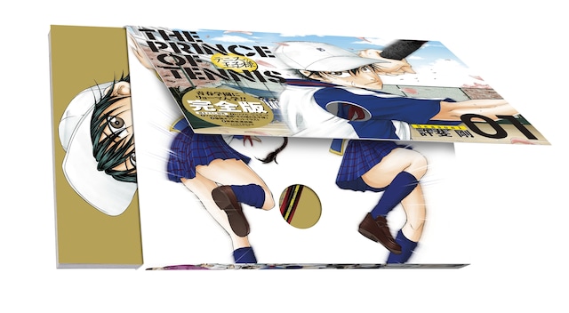 ジャケットは三層構造で、3枚のイラストがマンガのように展開。(C)許斐剛／集英社