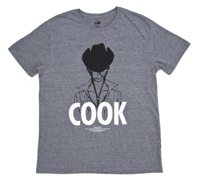 「サンジ」Tシャツは、素材を生かしたデザインがコンセプト。（C）尾田栄一郎/集英社・フジテレビ・東映アニメーション（C）「2009 ワンピース」製作委員会　発売元：（株）バンダイ