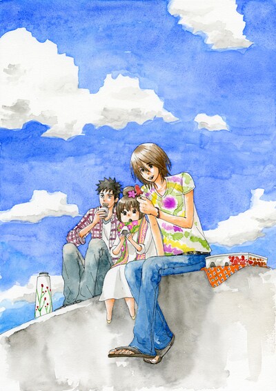 プレゼントの「雨無村役場産業課兼観光係」複製原画。