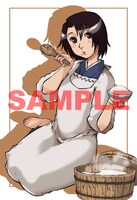 アサミ・マート「木造迷宮」1巻購入特典のポストカード。同作のフェア用単行本オビには村田蓮爾が推薦コメントを寄せている。