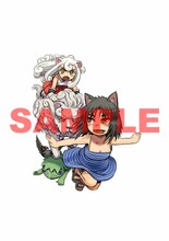 「ねこむすめ道草日記」1巻購入特典のポストカード。なおフェアの一環として、同作の単行本オビには安彦良和が推薦コメントを寄せている。