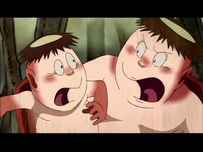 「河童淵」場面カット。アニメはそれぞれ6分程度となる。(C)「水木しげるの遠野物語」アニメプロジェクト