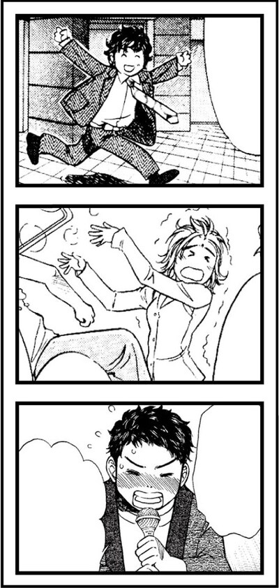 「まんがタオル」のイメージ。3作品のキャラクターが1コマずつ描かれる。