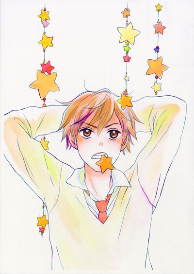 鈴木有布子「願いましては」カット。サッカーで活躍する夢がご破算になってしまった主人公が、高校で珠算部に出会い……？