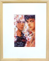 描き下ろし複製原画は額装して送られる。