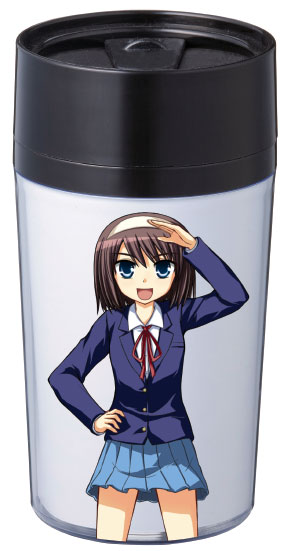 久遠まこと「ひきょたん!!」の痛ンブラー。※賞品は製作途中のため画像とは異なる場合があります