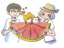 今日マチ子「かことみらい」カット。