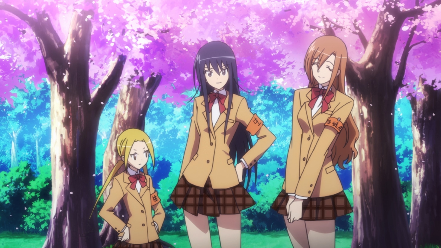 アニメ「生徒会役員共」場面写真。（C）氏家ト全・講談社／桜才学園生徒会室