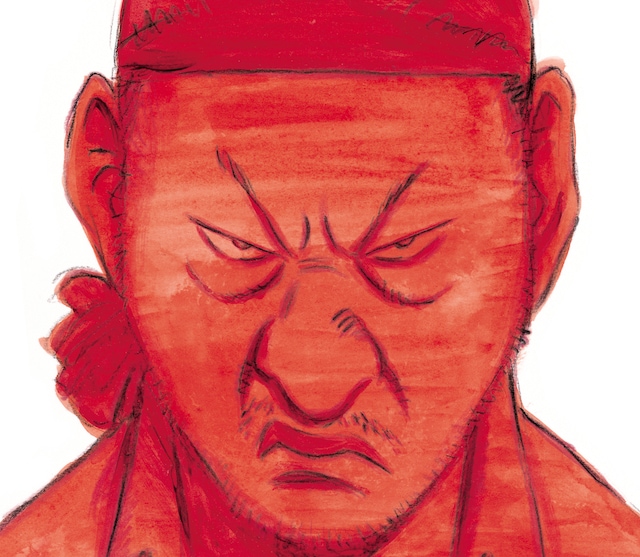 浦沢直樹が描き下ろした、泉谷しげるのベストアルバム「天才か人災か ～泉谷しげるオールタイムベスト～」ジャケット。