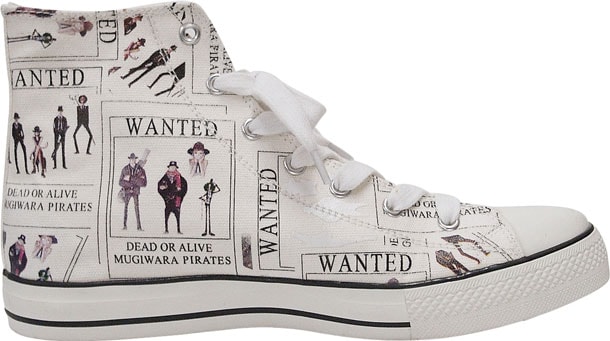 「麦わらの一味」モデルのスニーカー。(C)尾田栄一郎／集英社・フジテレビ・東映アニメーション