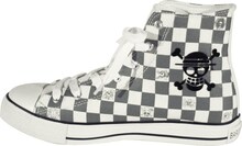 「海賊旗」モデルのスニーカー側面内側。(C)尾田栄一郎／集英社・フジテレビ・東映アニメーション