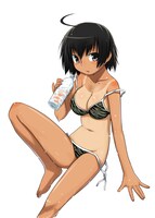 こむそうの新連載「ツナミ！ちゅー意報」カット。