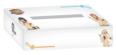 応募者全員サービスのティッシュBOXカバー。抽選で見事ゴミ箱も当てれば、君の部屋が「生徒会役員共」色に染まる。