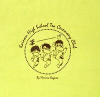 グリーンTシャツのプリントアップ。